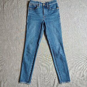 Madewell Jeans Womens Size 25x29 Blue High Rise Skinny‎ Ankle